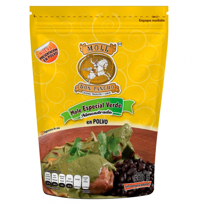 MOLE VERDE ALMENDRADO DON PANCHO ( EN POLVO). 500 g - Frutas , Verduras